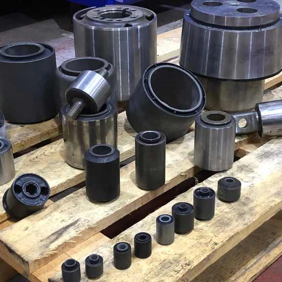 Automotive rubber bushing for NVH control