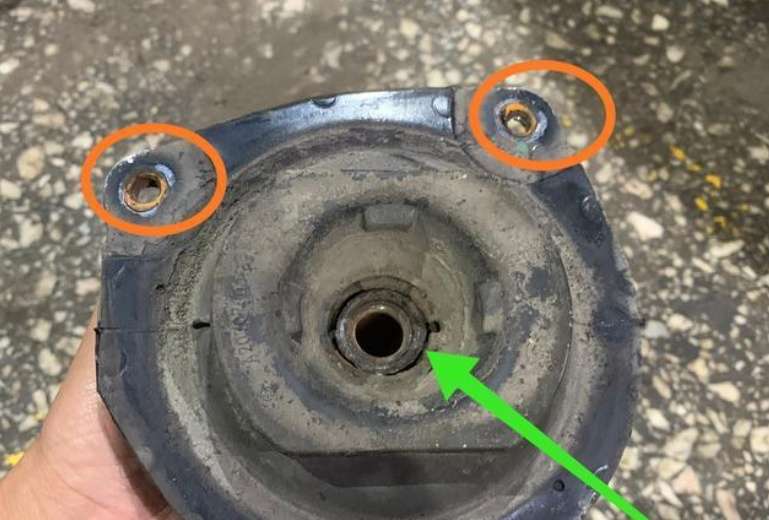 automotive strut mount premature collapse