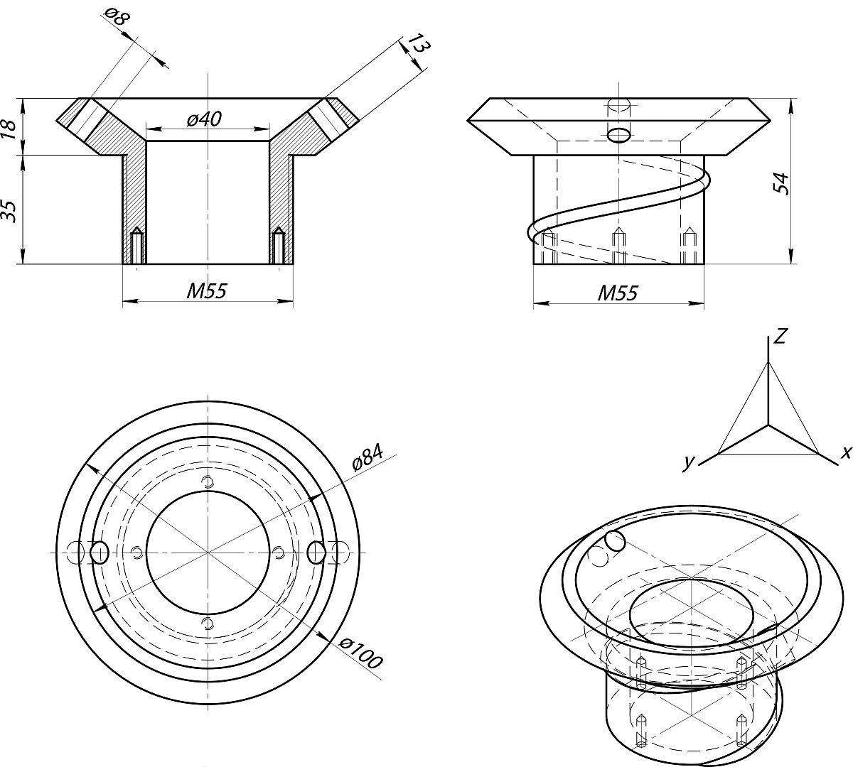 chassis suspension bushing blueprint tolerance