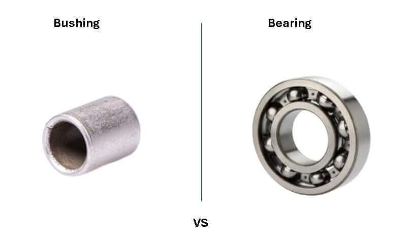 Metal rubber bushing vs spherical bearing