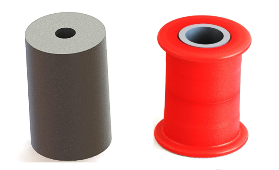 rubber or polyurethane bushings material selection for NVH comfort and stiffness