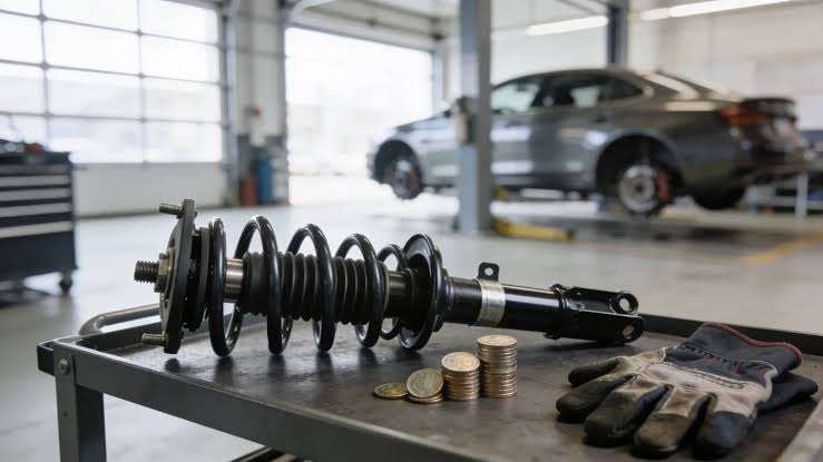 buyer comparing OEM and aftermarket shock absorber quotations across technical and commercial cost categories