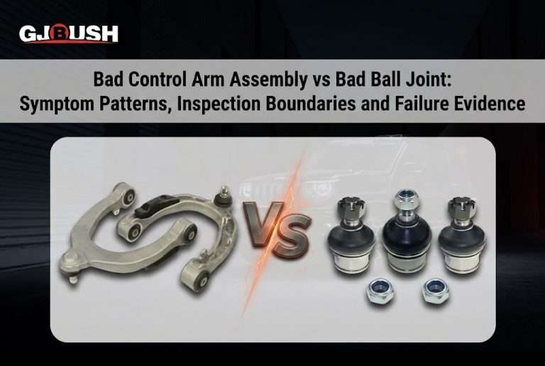 Bad Control Arm Assembly vs Bad Ball Joint: Symptom Patterns, Inspection Boundaries and Failure Evidence
