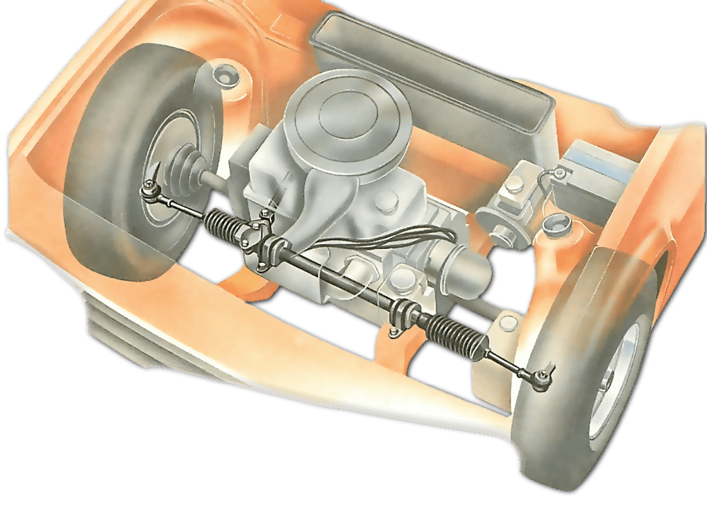 Inspection comparison showing intact rubber, normal compression marks, torn rubber, extrusion, sleeve slip, loose hardware, and a cracked bracket